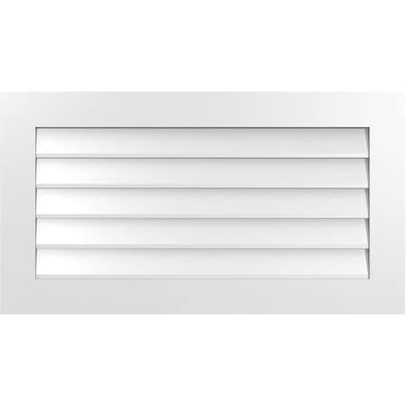 Vertical Surface Mount PVC Gable Vent: Non-Functional, W/3-1/2W X 1H, Standard Frame, 40W X 22H